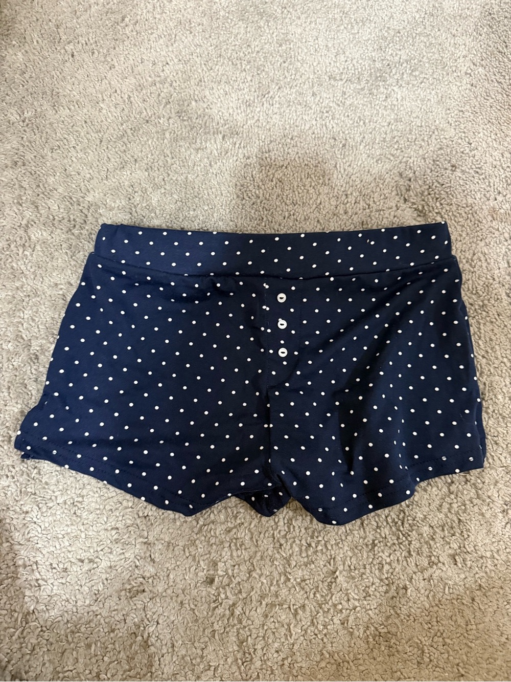 Polka Dot Navy Women's Sleep Shorts